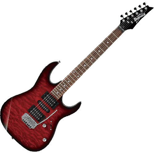 Ibanez GIO RX GRX70QA Electric Guitar in Transparent Red Burst sku number GRX70QATRB