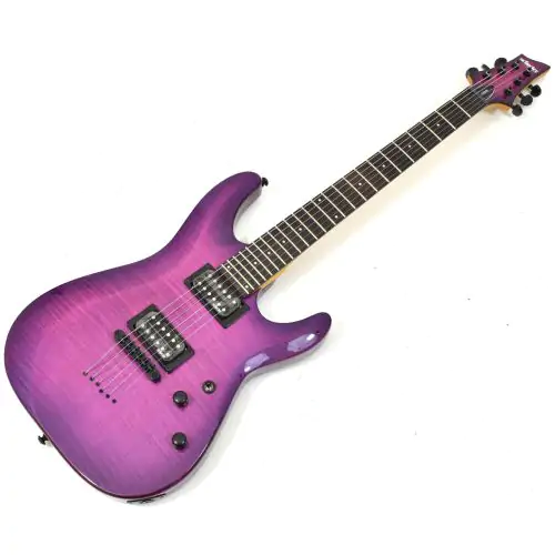 Schecter C-6 Elite Electric Guitar Trans Purple Burst B-Stock 0553 sku number SCHECTER761.B 0553