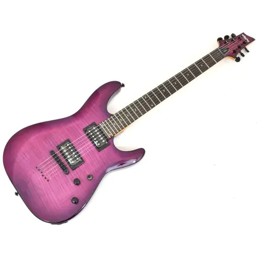 Schecter C-6 Elite Electric Guitar Trans Purple Burst B-Stock 0976 sku number SCHECTER761.B 0976