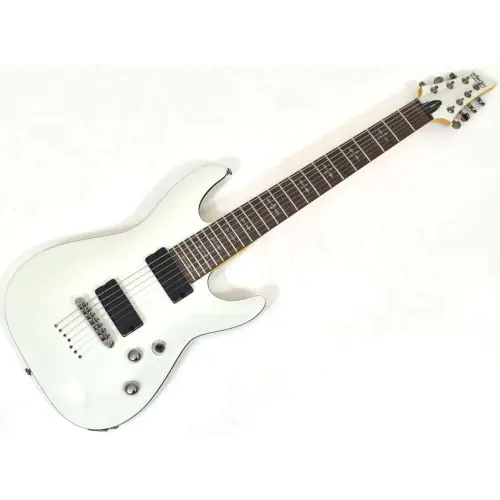 Schecter Demon-7 Electric Guitar Vintage White B-Stock 0403 sku number SCHECTER3681.B 0403