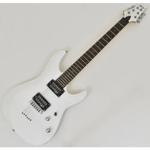 Schecter C-6 Deluxe Guitar Satin White B-Stock 1402 sku number SCHECTER432.B 1402