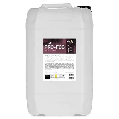 Martin Quick Dissipating JEM Pro Fog Fluid 25L sku number 97120913