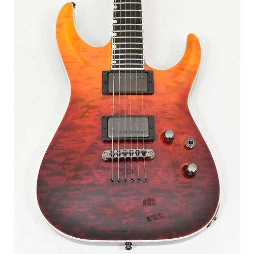 HORIZON NT-II Tiger Eye Amber Fadeスルーネック ESP E-II Horizon NT-II Tiger Eye Amber Fade Electric Guitar