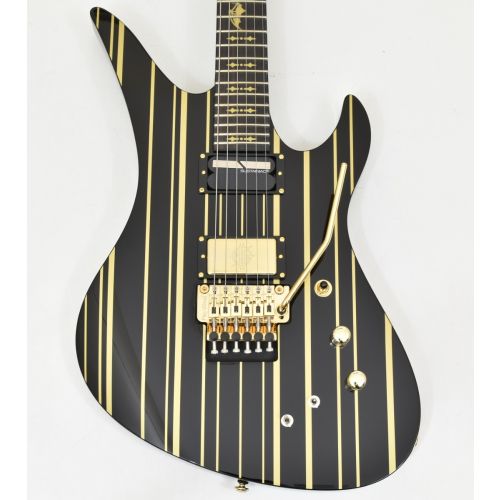 Schecter Synyster Custom-S Guitar Gloss Black Gold B-Stock
