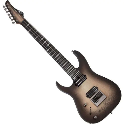 Schecter Banshee Mach-7 Evertune Lefty Guitar Fallout Burst sku number SCHECTER1421