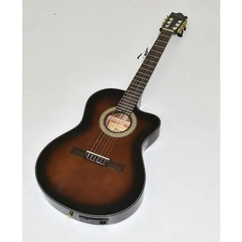 Ibanez GA35TCE Thinline Classical Acoustic Electric Guitar Dark Violin Sunburst B-Stock 1292 sku number GA35TCEDVS.B 1292