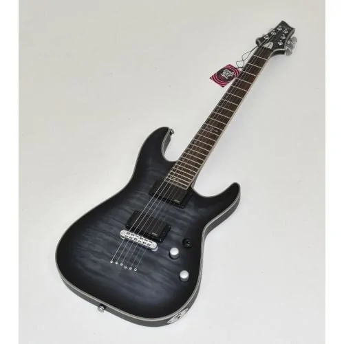Schecter C-1 Platinum Guitar See Through Black Satin B-Stock 0209 sku number SCHECTER704.B0209