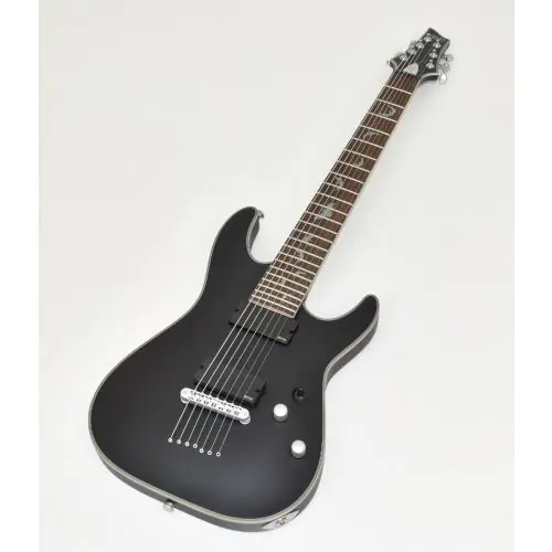 Schecter Damien Platinum-7 Guitar Satin Black B-Stock 0869 sku number SCHECTER1185.B0869