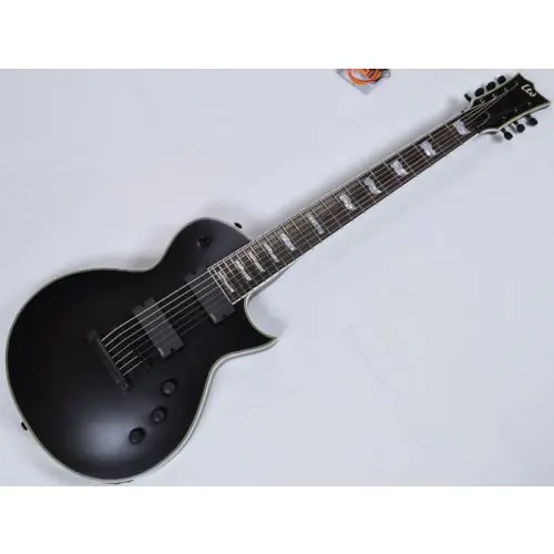 ESP LTD EC-407 7 Strings Guitar in Black Satin B stock sku number LEC407BLKS.B