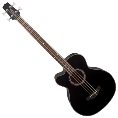 Takamine GB30CELH-BLK G-Series Left Handed Acoustic Electric Bass in Black Finish sku number TAKGB30CELHBLK