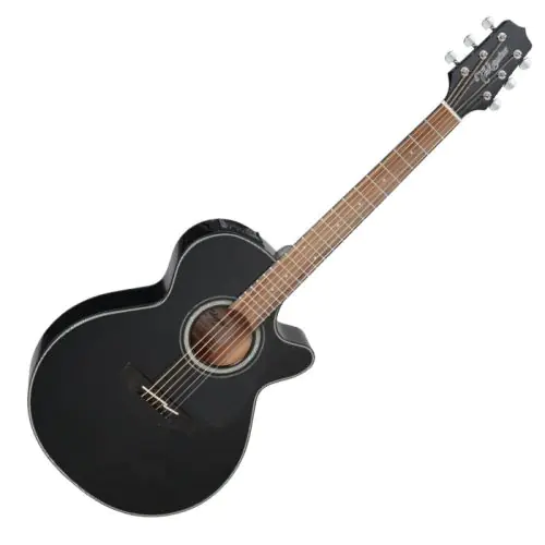 Takamine GF30CE-BLK G-Series G30 Cutaway Acoustic Electric Guitar in Black Finish sku number TAKGF30CEBLK