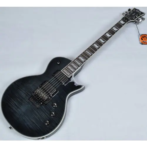 ESP LTD Deluxe EC-1001FR in See-Thru Black Guitar B-Stock sku number LEC1001FRSTBLK.B