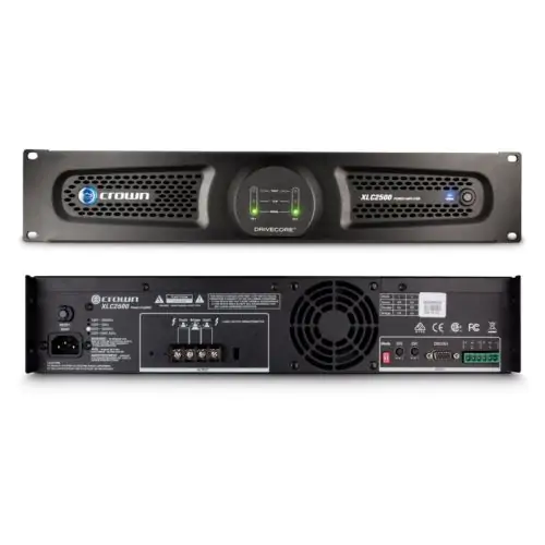 Crown Audio XLC 2500 Two-channel 500W Power Amplifier sku number XLC2500
