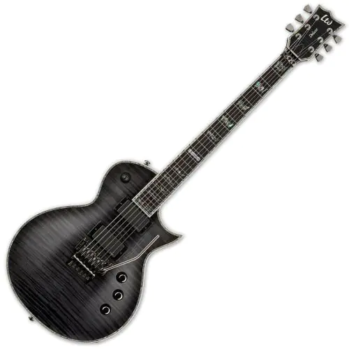 ESP LTD Deluxe EC-1000FR See-Thru Black Guitar sku number LEC1000FRSTBLK