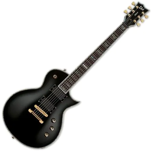 ESP LTD Deluxe EC-1000 Black Guitar sku number LEC1000BLK