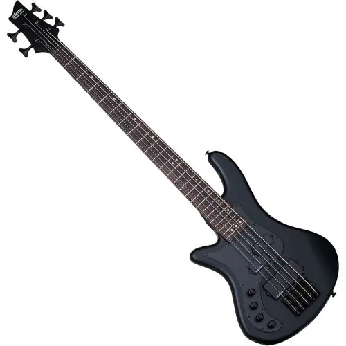 Schecter Stiletto Stealth-5 Left-Handed Electric Bass Satin Black sku number SCHECTER2527