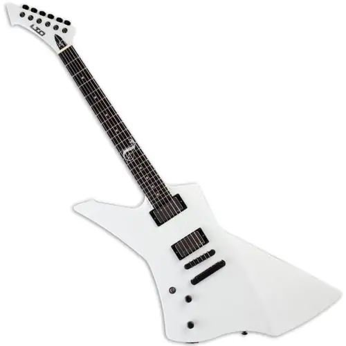 ESP LTD James Hetfield Snakebyte Left Handed Electric Guitar in Snow White sku number LSNAKEBYTESWLH