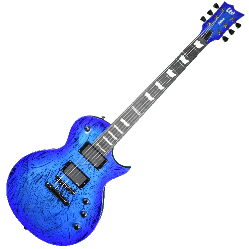 ESP LTD Deluxe EC-1000 Electric Guitar in Swirl Blue Finish sku number LXEC1000SWB