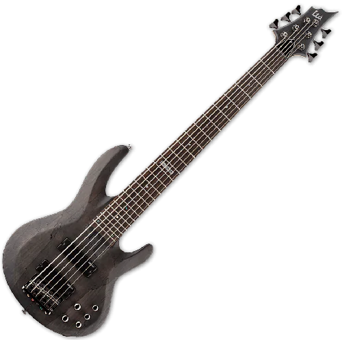 ESP LTD B-206SM Electric Bass in See Thru Black Satin sku number LB206SMSTBLKS