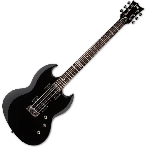 ESP LTD VIPER-200 Baritone Electric Guitar in Black sku number LVIPER200BBLK