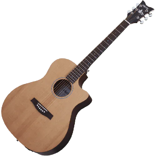 Schecter Deluxe Acoustic Guitar in Natural Satin Finish sku number SCHECTER3715