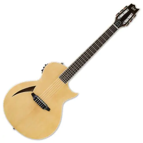 ESP LTD TL-6N Nylon String Acoustic Electric Guitar in Natural Finish sku number LTL6NNAT