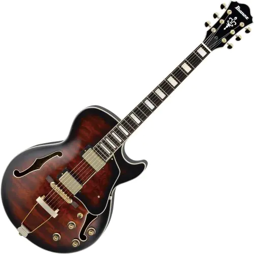 Ibanez Artcore Expressionist AG95 Hollow Body Electric Guitar Dark Brown Sunburst sku number AG95DBS