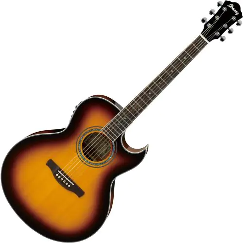 Ibanez Joe Satriani JSA5 Signature Acoustic Electric Guitar Vintage Burst sku number JSA5VB