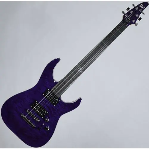 ESP LTD Rob Caggiano RC-600QM Signature Electric Guitar See Thru Purple sku number LRC600QMSTP