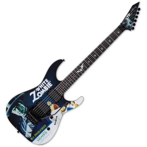 ESP LTD Kirk Hammett White Zombie KH-WZ Signature Electric Guitar Black sku number LKHWZ