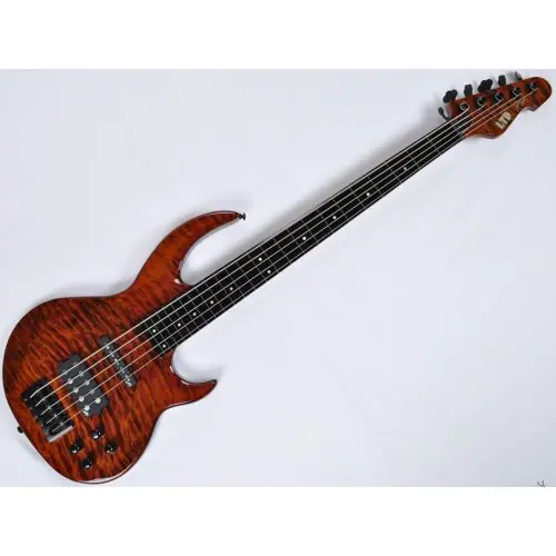 ESP LTD BB-1005FL QM Fretless Bunny Brunel Electric Bass in Burnt sku number LBB1005FLQMBOR