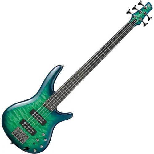 Ibanez SR Standard SR405EQM 5 String Electric Bass Surreal Blue Burst Gloss sku number SR405EQMSLG