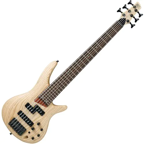 Ibanez SR Standard SR656 6 String Electic Bass Natural Flat sku number SR656NTF