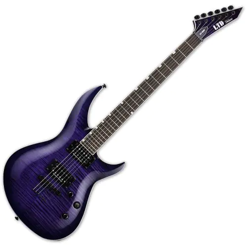 ESP LTD H3-1000 Electric Guitar See Thru Purple Sunburst sku number LH31000FMSTPSB