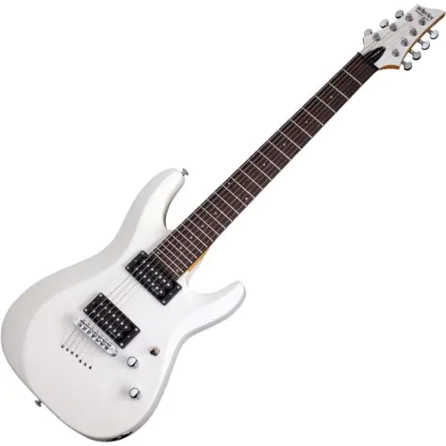 Schecter C-7 Deluxe Electric Guitar Satin White sku number SCHECTER438