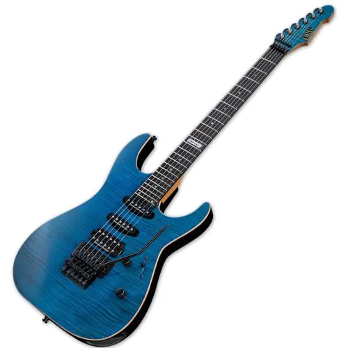 ESP USA M-III Electric Guitar in See Thru Blue sku number EUSMIIISTB