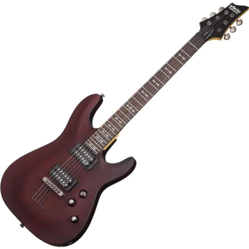 Schecter Omen-6 Electric Guitar in Walnut Stain Finish sku number SCHECTER2062