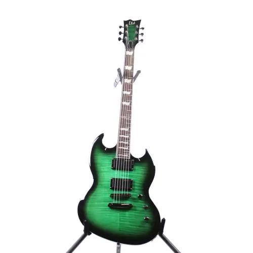 ESP LTD Viper-330FM See Thru Green Sunburst Sample/Prototype Electric Guitar sku number 6SLVIPER330FMSTGSB_3517
