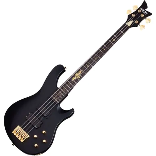 Schecter Signature Johnny Christ Electric Bass in Satin Black Finish sku number SCHECTER213