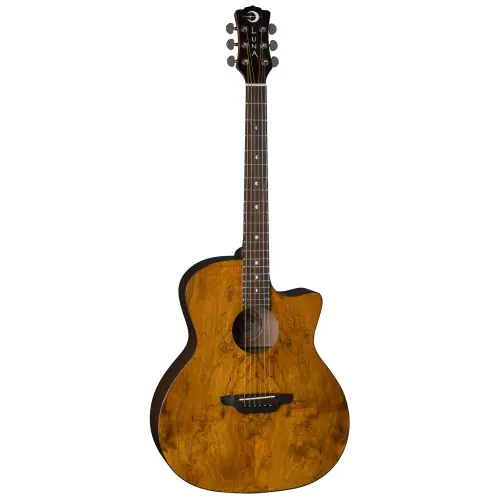 Luna Gypsy Exotic Spalt Acoustic Guitar GYP SPALT sku number GYP SPALT