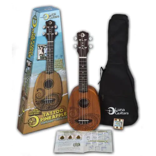 Luna Uke Tattoo Mahogany Pineapple Pack UKE TATTOO sku number UKE TATTOO