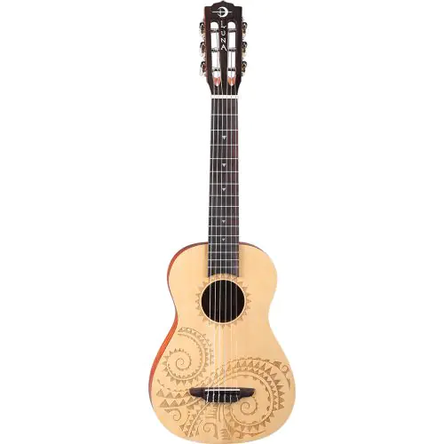 Luna Uke Tattoo Spruce 6 String Baritone UKE TAT 6 sku number UKE TAT 6