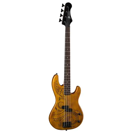 Luna Tattoo Electric Bass 34 Inch Scale TAT 34 sku number TAT 34