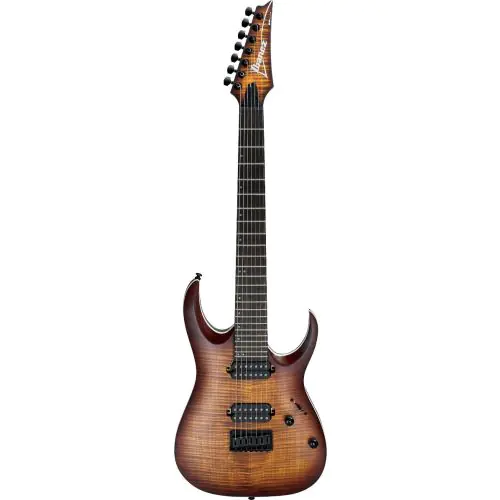 Ibanez RGA Standard RGA742FM DEF 7 String Dragon Eye Burst Flat Electric Guitar sku number RGA742FMDEF