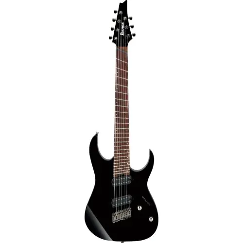 Ibanez RG RGMS7 BK Multi Scale 7 String Black Electric Guitar sku number RGMS7BK