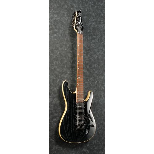 Ibanez S570AH SWK S Standard 6 String Silver Wave Black