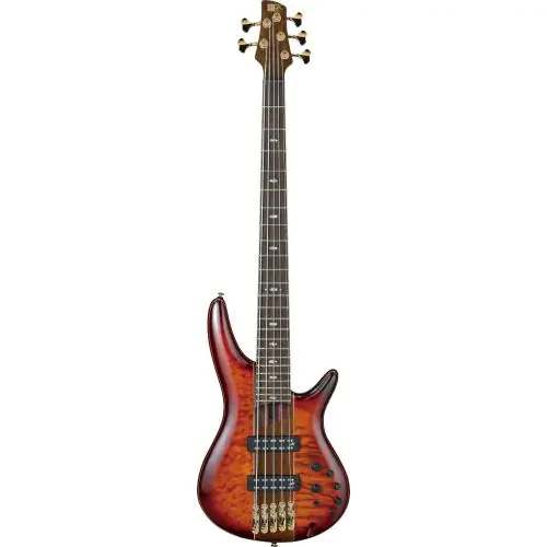 Ibanez SR Premium SR2405 5 String Brown Topaz Burst Low Gloss Bass Guitar sku number SR2405WBTL