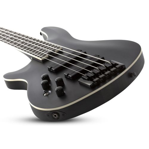 Schecter SLS ELITE-5 Evil Twin Left Hand Electric Bass in Satin Black