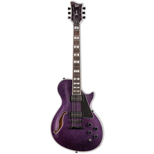 ESP LTD Xtone PS-1000 Purple Sparkle Semi Hollow Electric Guitar sku number XPS1000PSP