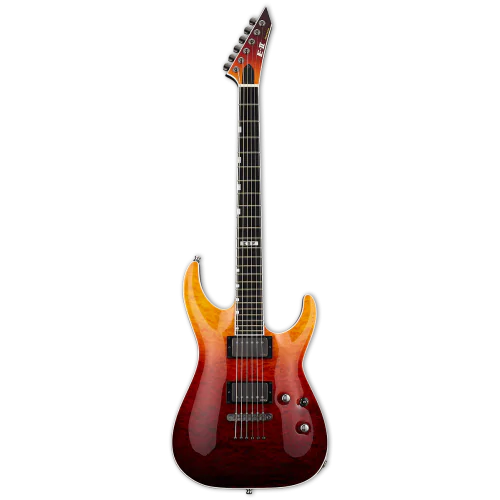 HORIZON NT-II Tiger Eye Amber Fadeスルーネック ESP E-II Horizon NT-II Tiger Eye Amber Fade Electric Guitar
